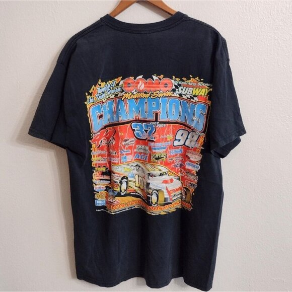 Vintage Subway 2010 Fuel The Thunder Como Modified Series Champions T Shirt L - Picture 4 of 6